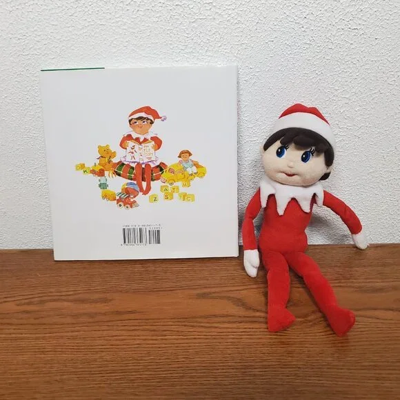Plush 14" Elf on a Shelf and the Book the Elf on the Shelf A Christmas Tradition - Picture 2 of 8